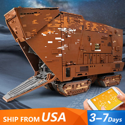Mould King 21009 Star Wars Motor Cavegod UCS Sandcrawler Building Blocks 13168pcs Bricks Toys From USA 3-7 Days Delivery.