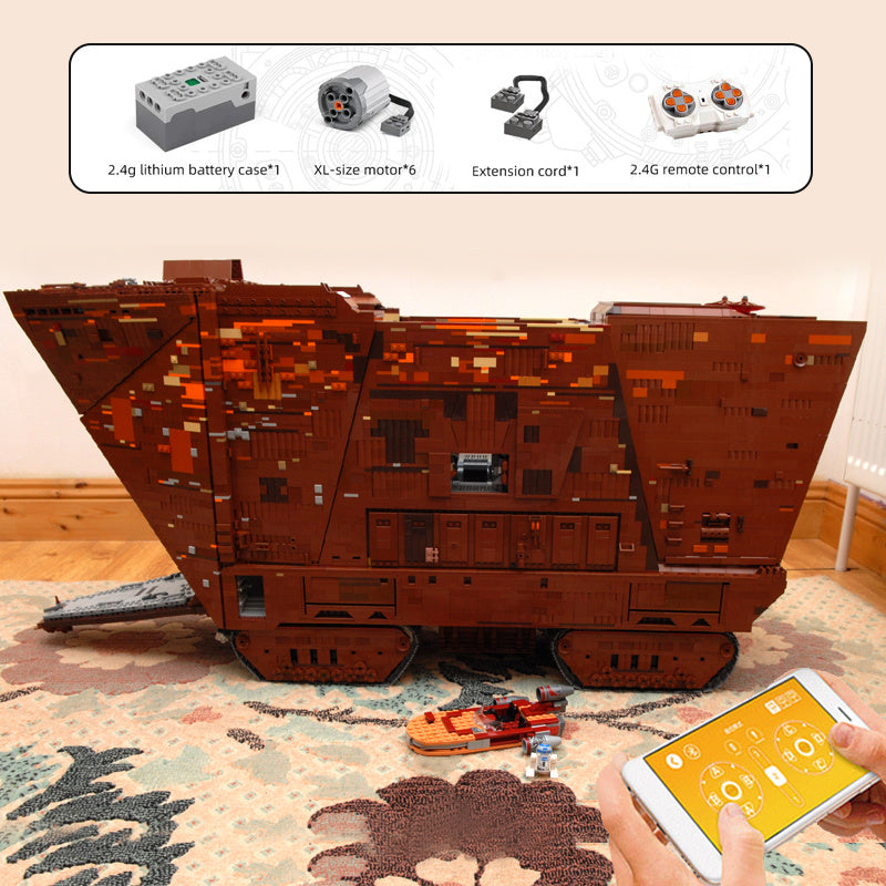 Mould King 21009 Star Wars Motor Cavegod UCS Sandcrawler Building Blocks 13168pcs Bricks Toys From USA 3-7 Days Delivery.