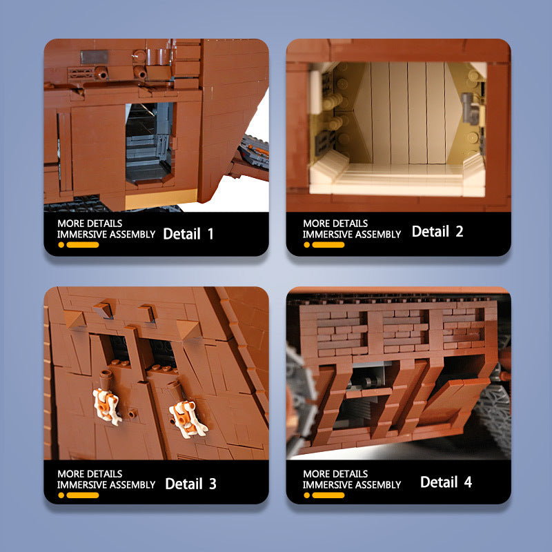 Mould King 21009 Star Wars Motor Cavegod UCS Sandcrawler Building Blocks 13168pcs Bricks Toys From USA 3-7 Days Delivery.