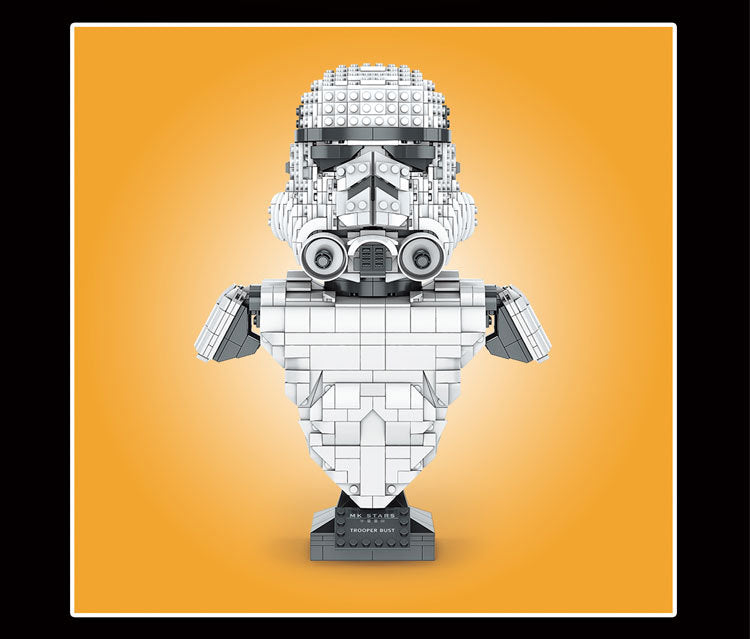 Mould King 21022 Star Plan Series Stormtrooper Bust Helmet Building Blocks 647pcs Bricks Ship From China