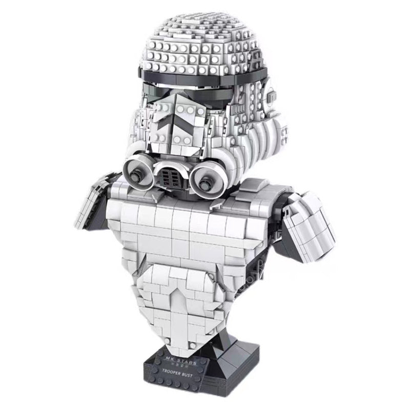 Mould King 21022 Star Plan Series Stormtrooper Bust Helmet Building Blocks 647pcs Bricks Ship From China