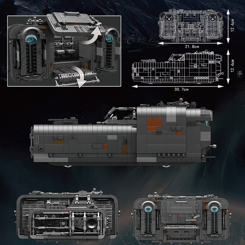 Mould King 21061 Star Wars A-A4B Landspeeder (Moloch speeder) 2803pcs Bricks Toys From Europe 3-7 Days Delivery.