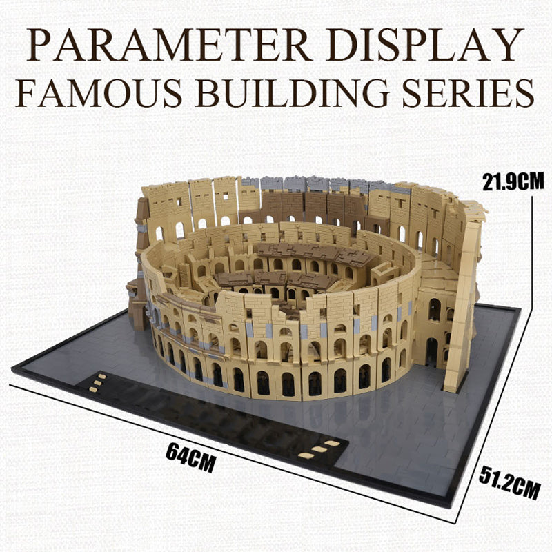 Mould King 22002 The Architecture Building Series Rome Colosseum Blocks 6466pcs Bricks Ship From Europe 3-7 Days Delivery