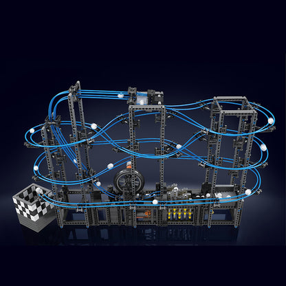 Mould King 26002 Technic Motor Great Ball Contraption：Marble Run Building Blocks 2438pcs Bricks Toys From China Delivery.