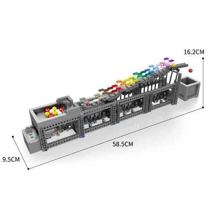 Mould King 26004 Moc Technic Rainbow Stepper with Motor Building Blocks 1038pcs Bricks Toys Ship From China.
