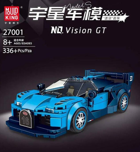 Mould King 27001Technique Bugatti Vision GT Car Building Block  Brick Model Kids Education Toys ship from China.