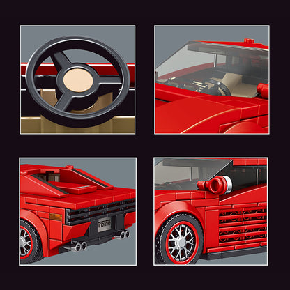 Mould King 27012 Ferrar i Testarossa Technical Red Super Mini Car MOC Building Blocks 316ps ship from China