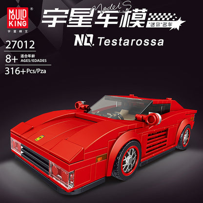 Mould King 27012 Ferrar i Testarossa Technical Red Super Mini Car MOC Building Blocks 316ps ship from China