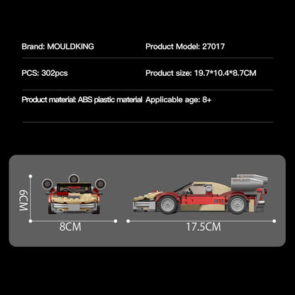 Mould King 27017 Technic Satic Version Racers Car Aland Airship Building Blocks 302pcs Bricks Toys From China Delivery.