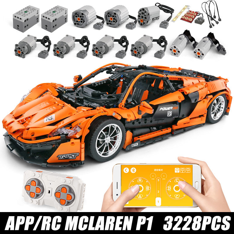 MOULDKING MOC 20087 Technic Series McLarening P1 hypercar Racing Car Model Building Blocks Brick compatible with 13090 Toys