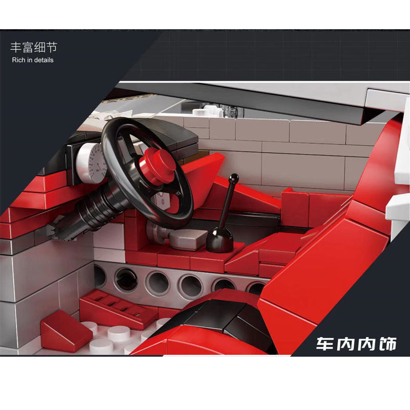 MouldKing 10004 Bugatti Technic Expert Series EB110 pecial Building Blocks 1116pcs Bricks Toys  From China