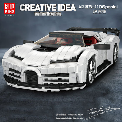 MouldKing 10004 Bugatti Technic Expert Series EB110 pecial Building Blocks 1116pcs Bricks Toys  From China