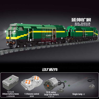 MOULDKING 12001 Technic Railway Series Harmony Remote Control Electric Train Boy Puzzle Building Block 2086pcs Bricks Toy From China