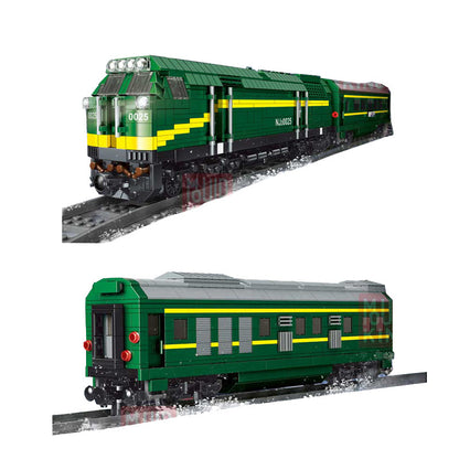 MOULDKING 12001 Technic Railway Series Harmony Remote Control Electric Train Boy Puzzle Building Block 2086pcs Bricks Toy From China
