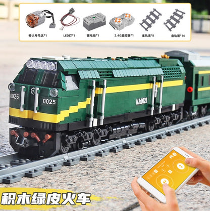 MOULDKING 12001 Technic Railway Series Harmony Remote Control Electric Train Boy Puzzle Building Block 2086pcs Bricks Toy From China