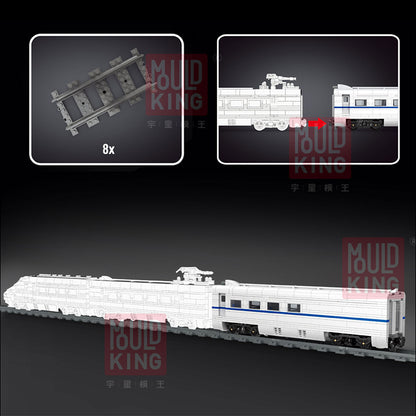 MOULDKING 12002 Technic Railway Series World Railway CRH2 High-speed Train Assembly Building Block 1808pcs Bricks Toy From China