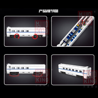 MOULDKING 12002 Technic Railway Series World Railway CRH2 High-speed Train Assembly Building Block 1808pcs Bricks Toy From China