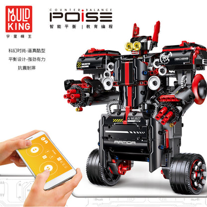MouldKing 13027 13028 Technic Series Smart Balance Education Programming APP Electric Remote Control Building Blocks Brick toys From China