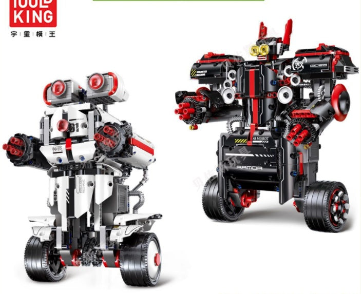 MouldKing 13027 13028 Technic Series Smart Balance Education Programming APP Electric Remote Control Building Blocks Brick toys From China