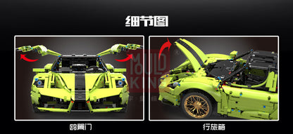MOULDKING 13074 Super Car Enzo - 42115 B model Building Blocks 2790pcs Bricks From China