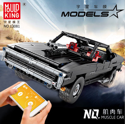 MOULDKING 13081 Technic Series Ultimate Muscle Car MOC-17750 Building Block 1098pcs Bricks Toy Model Sets Gift From China