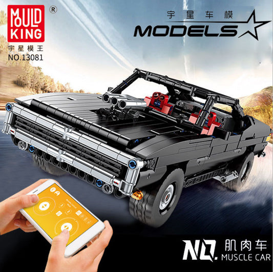 MOULDKING 13081 Technic Series Ultimate Muscle Car MOC-17750 Building Block 1098pcs Bricks Toy Model Sets Gift From China
