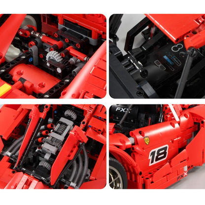 MOULDKING 13085 Technic Series FXX Supercharged V12 Remote control racing Building Blocks 2195pcs Bricks MOC-5889 MOC-5902 From China