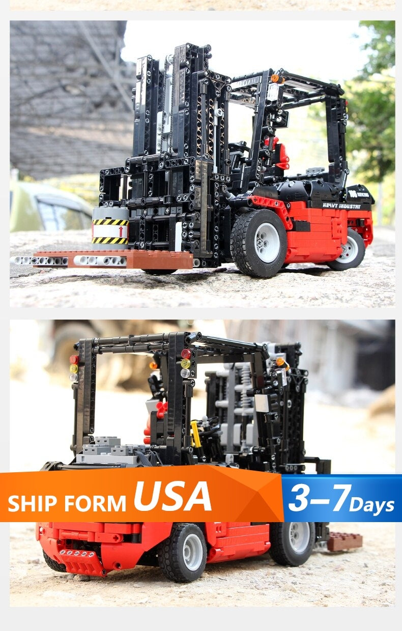 MOULDKING 13106  Technic APP RC Model The Forklift Truck 1719PCS Building Blocks Bricks for Children Assemble Car Christmas Toys