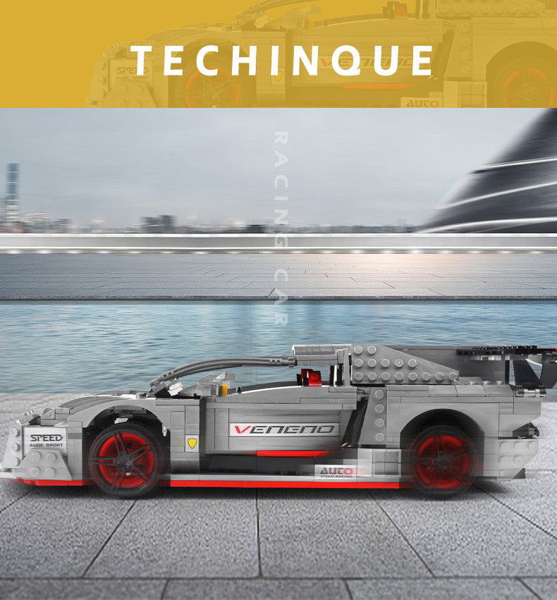 MOULDKING 13110 Technic Series Rambo Poison Sports Car Model Building Blocks 1170pcs Bricks APP Remote Control Children's Toys  From China