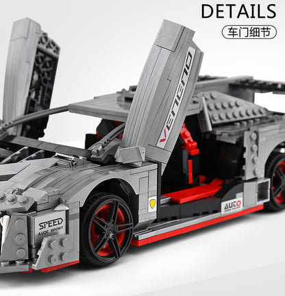 MOULDKING 13110 Technic Series Rambo Poison Sports Car Model Building Blocks 1170pcs Bricks APP Remote Control Children's Toys  From China