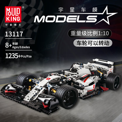 MOULDKING  13117 MOC  Technic City F1 Racing Car The 24 Hour Race Car Model Building Blocks Bricks Toys