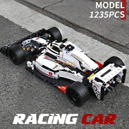 MOULDKING  13117 MOC  Technic City F1 Racing Car The 24 Hour Race Car Model Building Blocks Bricks Toys