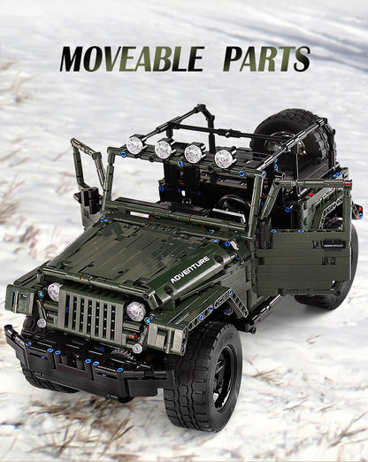MOULDKING 13124 Technic Series MOC Technic Series RC Jeepsly  Adventure Off-Road Vehicle Car Model Building Blocks 20090 DIY Toys Gifts