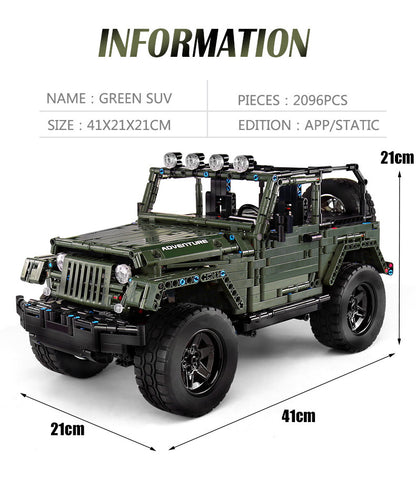 MOULDKING 13124 Technic Series MOC Technic Series RC Jeepsly  Adventure Off-Road Vehicle Car Model Building Blocks 20090 DIY Toys Gifts