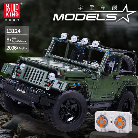 MOULDKING 13124 Technic Series MOC Technic Series RC Jeepsly  Adventure Off-Road Vehicle Car Model Building Blocks 20090 DIY Toys Gifts