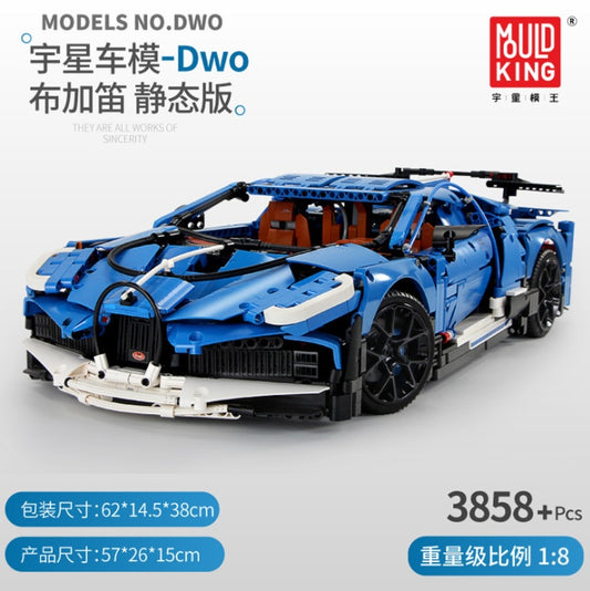 MOULDKING 13125 Technic Series Super Car Divo 1:8 Model Building Blocks 3858pcs Brick Kids Toys MOC-33457 From China