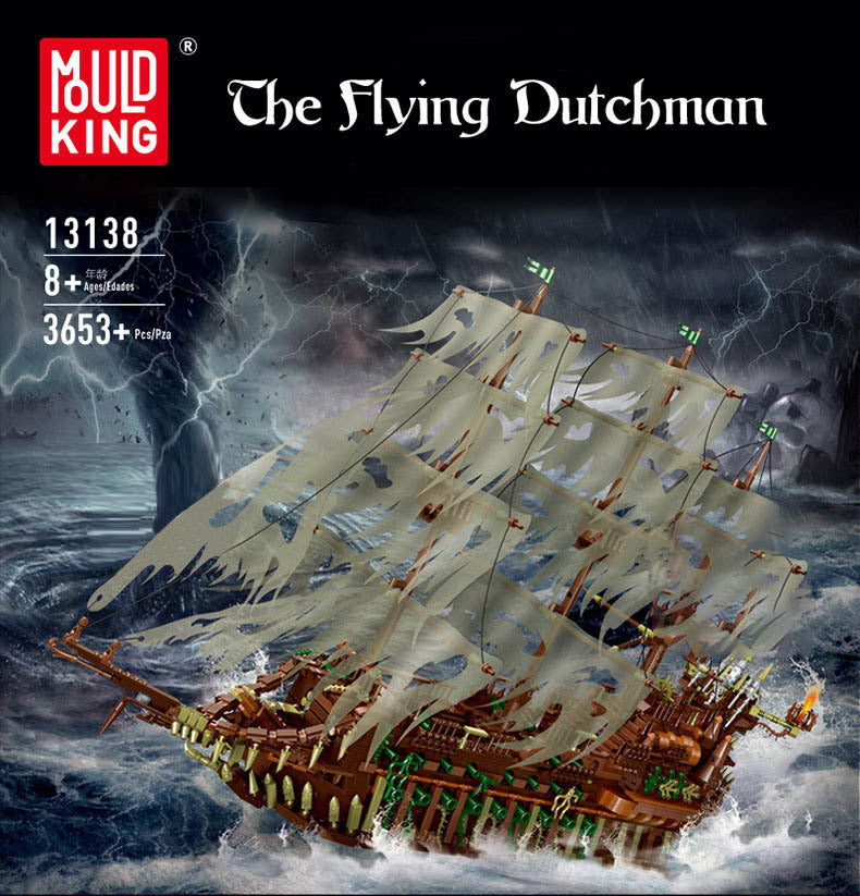 MOULDKING 13138 The Flying Dutchman Building Blocks 3653pcs Bricks From China