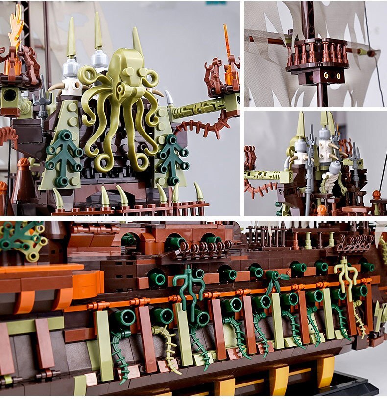 MOULDKING 13138 The Flying Dutchman Building Blocks 3653pcs Bricks From China
