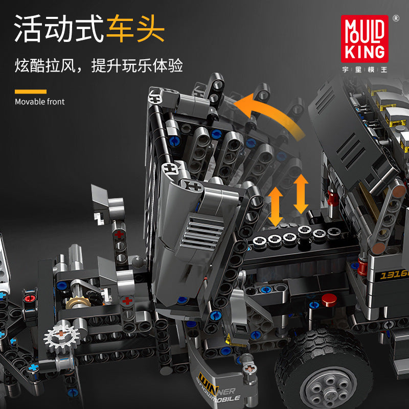MOULDKING 13166 Technic series The MOC-29800 Snowplow Truck Model 42078 Building Blocks Bricks Kids Toys Boy's from China