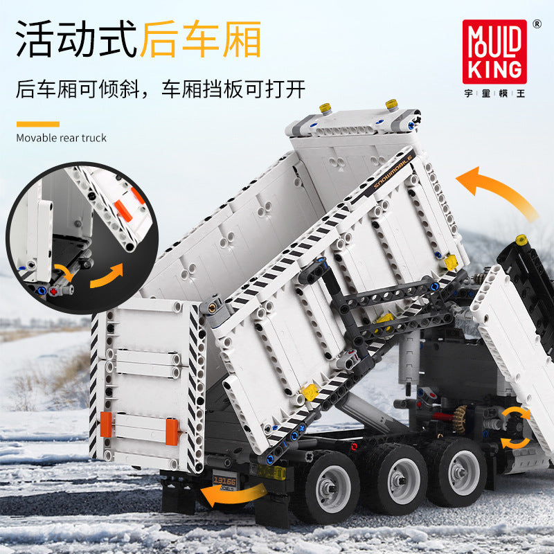 MOULDKING 13166 Technic series The MOC-29800 Snowplow Truck Model 42078 Building Blocks Bricks Kids Toys Boy's from China