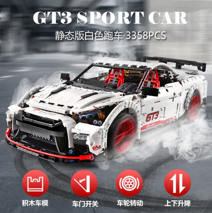 MouldKing 13172 Technic Series MOC Super Car GTR 1:8 Model Building Blocks 3358pcs Brick Kids Toys MOC-25326 From China