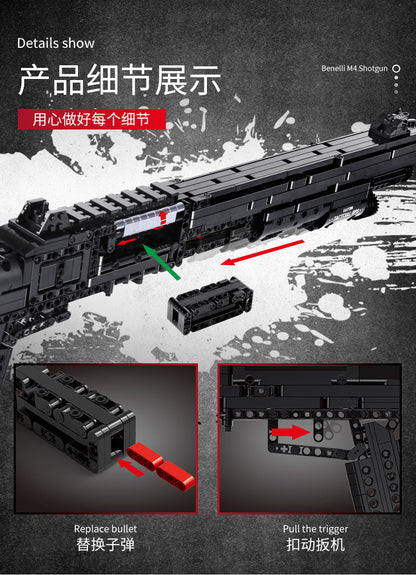 MouldKing 14003  Military series Benelli M4 Super 90 Building Blocks 1061pcs Toy From China