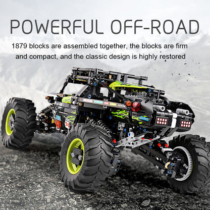 MOULDKING 18002 Moc Technic Buggy Remote Control Terrain Off-Road Climbing Truck model Building Blocks Kids Toys Gifts from China