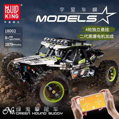 MOULDKING 18002 Moc Technic Buggy Remote Control Terrain Off-Road Climbing Truck model Building Blocks Kids Toys Gifts from China