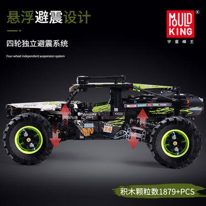 MOULDKING 18002 Moc Technic Buggy Remote Control Terrain Off-Road Climbing Truck model Building Blocks Kids Toys Gifts from China