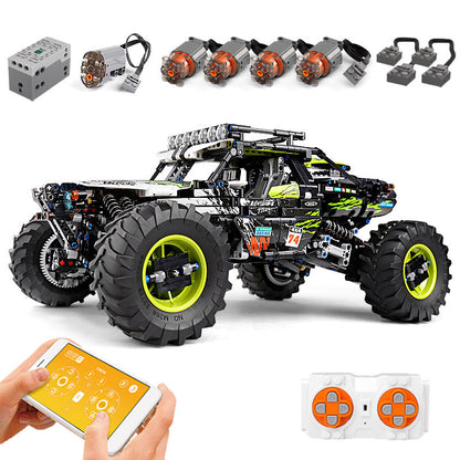 MOULDKING 18002 Moc Technic Buggy Remote Control Terrain Off-Road Climbing Truck model Building Blocks Kids Toys Gifts from China