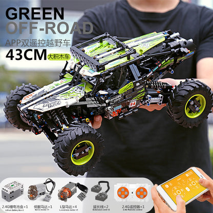 MOULDKING 18002 Moc Technic Buggy Remote Control Terrain Off-Road Climbing Truck model Building Blocks Kids Toys Gifts from China