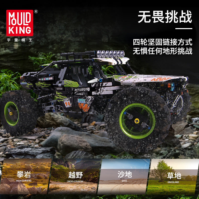 MOULDKING 18002 Moc Technic Buggy Remote Control Terrain Off-Road Climbing Truck model Building Blocks Kids Toys Gifts from China