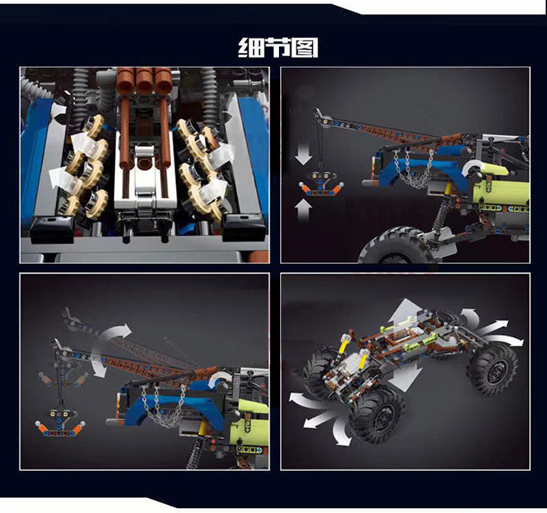 MouldKing 18006 Doomsday Drag Truck Big Climbing Off-road Vehicle Building Blocks Toy From China