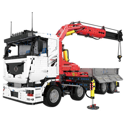 MouldKing 19002 Engineering Series Pneumatic Crane Truck Technology Machinery Department APP Remote Control Building Block Toy